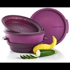 Tupperware Smart Steamer in Rhubarb/Amethyst